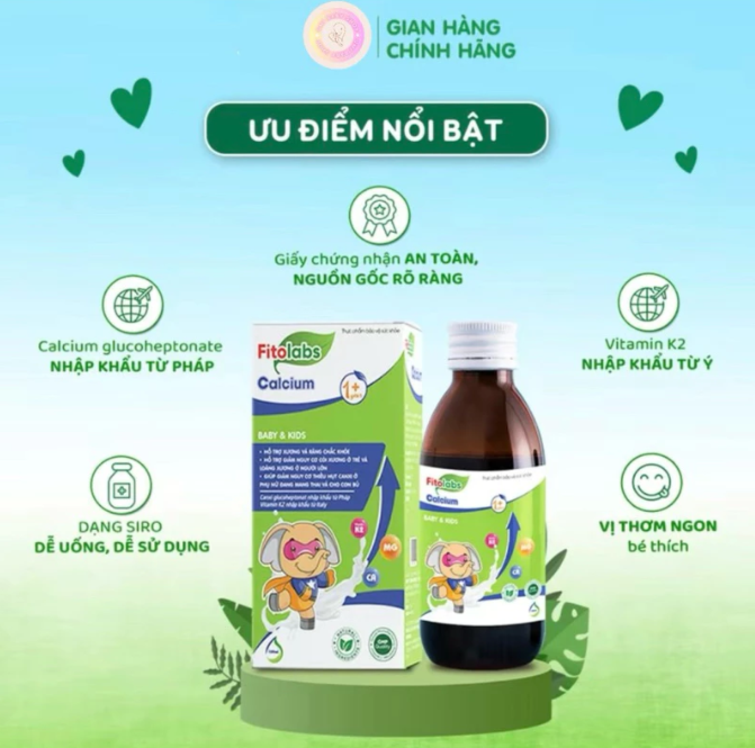 Xương Chắc, Răng Khỏe, Bé Vui Vẻ Cùng Canxi Hữu Cơ Fitolabs